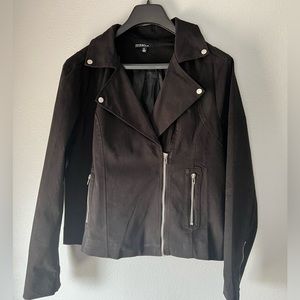 Dress black Moto Jacket Cotton